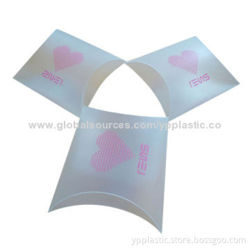 Clear PP folded pillow box for gifts